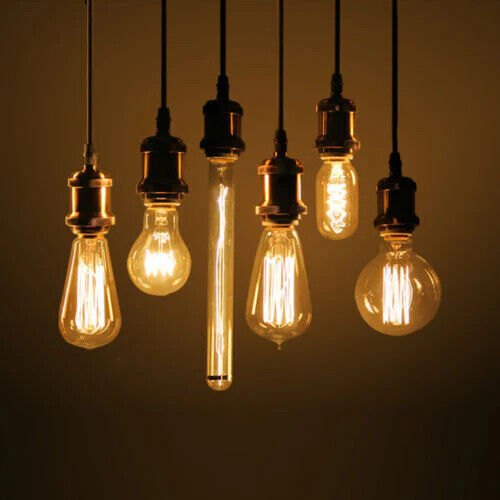 E27 Vintage Filament LED Edison Bulb Screw Amber Glass Dimmable Decorative Light - Picture 2 of 93