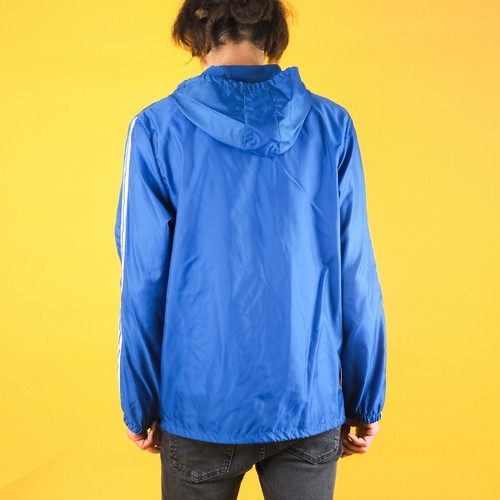 Vintage Lee Cooper blue striped windbreaker/ Sports jacket/ Unisex rain jacket - Picture 4 of 10