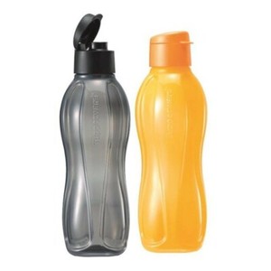 Tupperware Yellow Round Gen II 1L Eco Water Drink Bottles with Flip Top New Tupperware Yellow Round Gen II 1L Eco Water Drink Bottles with Flip Top New