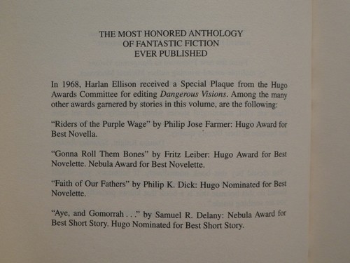Dangerous Visions Harlan Ellison 2002 PBK Anthology of Fantasy & Science Fiction - Picture 2 of 9