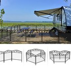 5pcs Heavy Duty Garden Fence Anti-rust Thicken Metal Wire Panel Fencing Border 