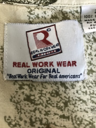 Real Work Wear Men's 2 XL Long Sleeve Shirt Horses And Old Trucks - Picture 4 of 5