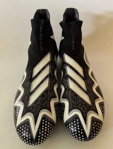adidas Men's Size 12 Freak Ultra 22 PRIMEKNIT Football Cleats Black/White GZ0460 - Picture 3 of 10