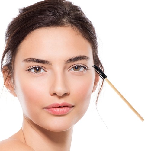 20 Stück Bambusgriff Wimpernbürste Augenbrauenkämme Kosmetikzubehör - Bild 4 von 12