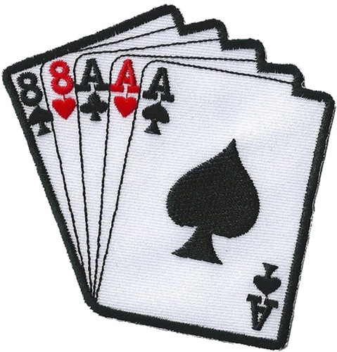 Ecusson patche Poker Full patch casino badge brodé thermocollant - Picture 2 of 2