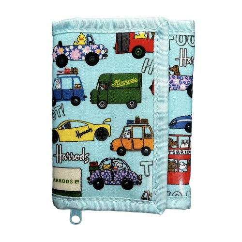 Harrods Department Store Trifold Wallet Knightsbridge London England Cars Buses - 第 1/12 張圖片