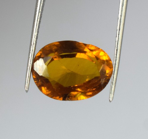 Padparadscha Zaffiro Arancio 6,95 Ct Pietra Preziosa Naturale Ovale Sciolta Certificata C3808 - Foto 3 di 9