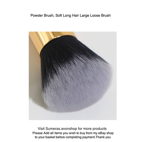 Soft Loose Face Powder/Bronzer/Blush Brush Large Handle~ Make-Up Cosmetics brush - Picture 5 of 5