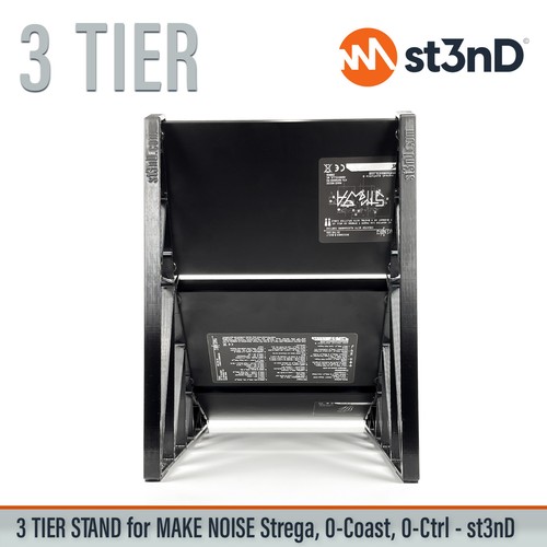 TRIPLE STAND for MAKE NOISE 0-COAST / 0-CTRL / STREGA (20° 45° 65°) - Picture 6 of 10