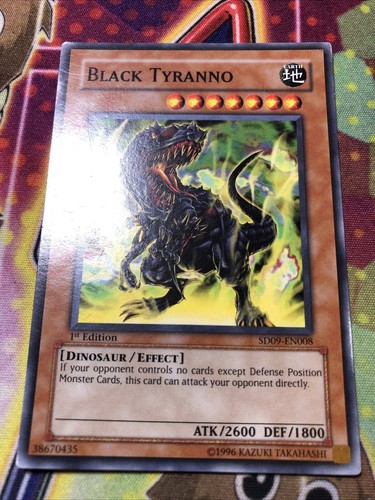 1x (HP) Schwarzer Tyranno - SD09-DE008 - Common - 1. Auflage YuGiOh