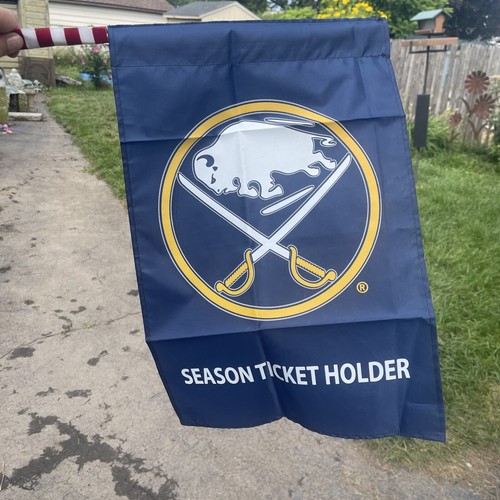 Buffalo Sabres Season Ticket Holder Garden Flag Banner, 14x21 Unused - Picture 3 of 3
