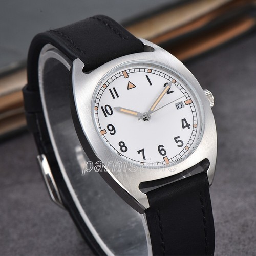 36mm Men White Black Dial 5ATM Wristwatch Automatic Mechanical Watch - Imagen 17 de 30