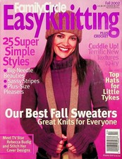 Easy Knitting Magazine Fall 2002 Fall Sweaters 25 Super Simple Styles Plus Size