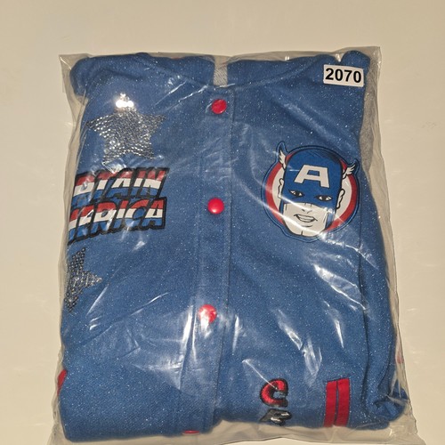 Disney Store Captain America Zip Hoodie Jacket for Kids Size 11 / 12 - Picture 9 of 9