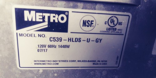 Metro 10 rack C5 3 series Holding Cabinet - Picture 4 of 8