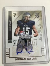 F70375  2015 Panini Contenders Draft Picks #203 Jordan Taylor AUTO RC