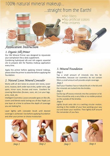 Mineral Make up Foundation 7 PCE SET Bare Natural Skin Magic Cover Pure Minerals - Picture 4 of 5