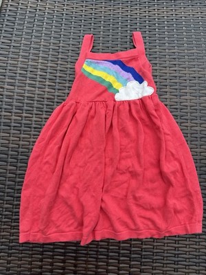 Mini Boden Toddler Rainbow sweater Dress Size 3-4T