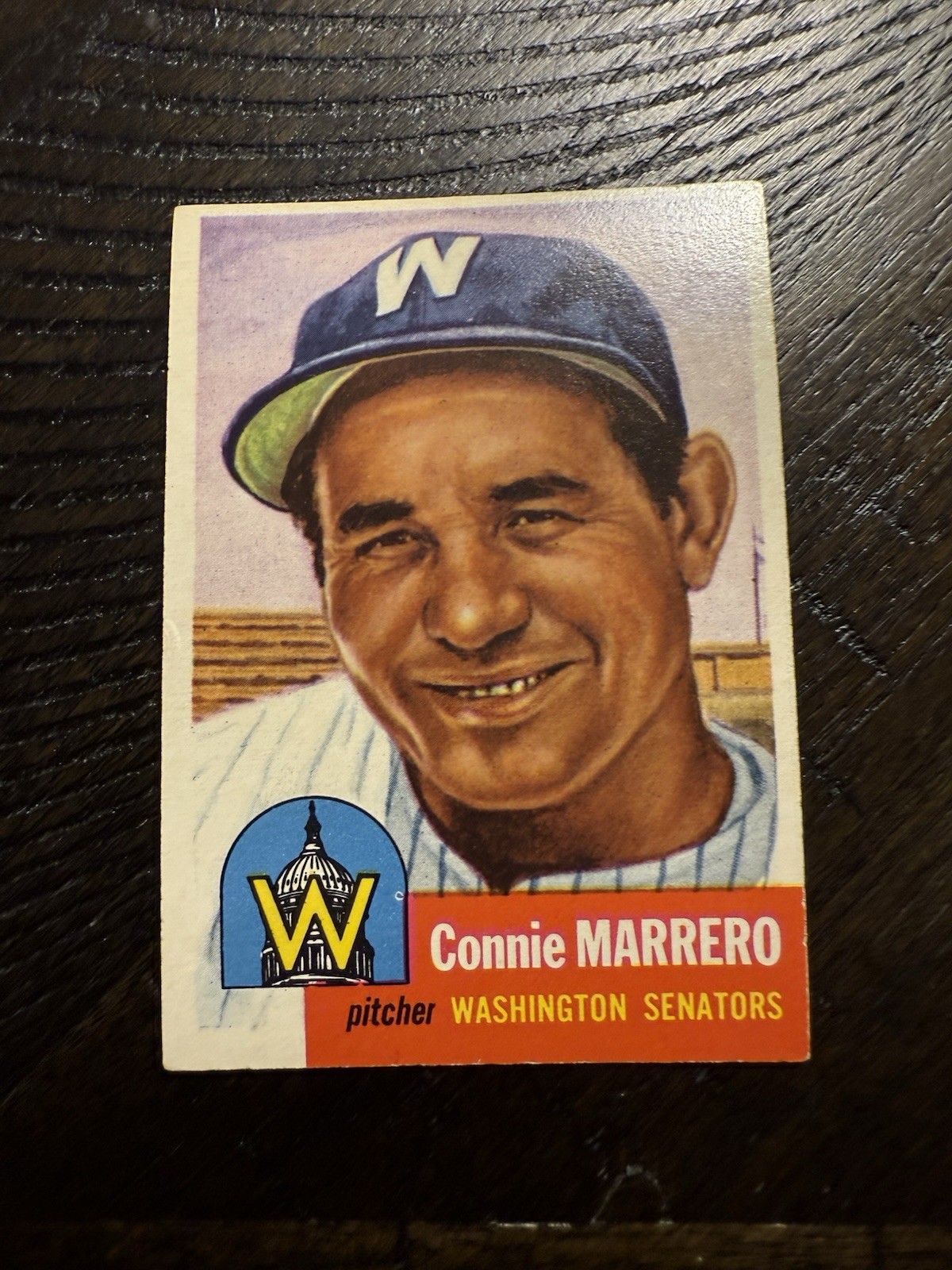 1953 TOPPS BASEBALL CARD #13 CONNIE MARRERO EXMT!!!!!!!!!