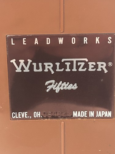 Leadworks Wurlitzer Fifties Mini Jukebox Made In Japan Turns On - Cassette MT - Picture 6 of 18