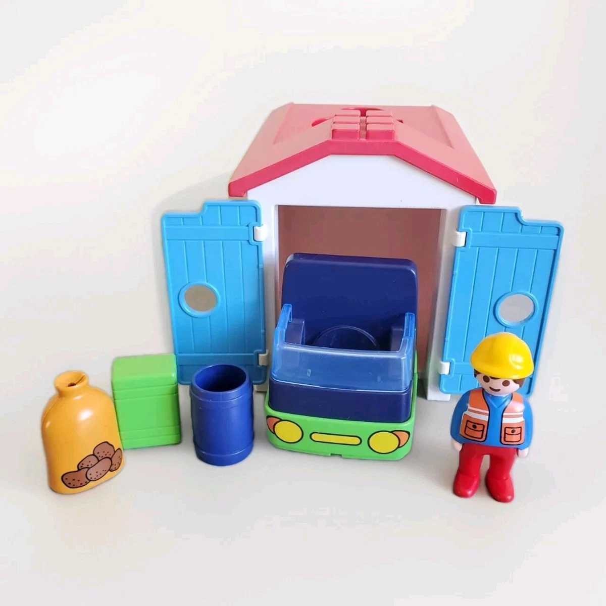 Playmobil - Lot de pièces détachées en vrac - 4 kg - Label Emmaüs