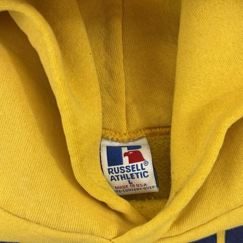 Vintage West Virginia University Sweatshirt Herren L Hoodie Russell Athletic 90s - Bild 7 von 11