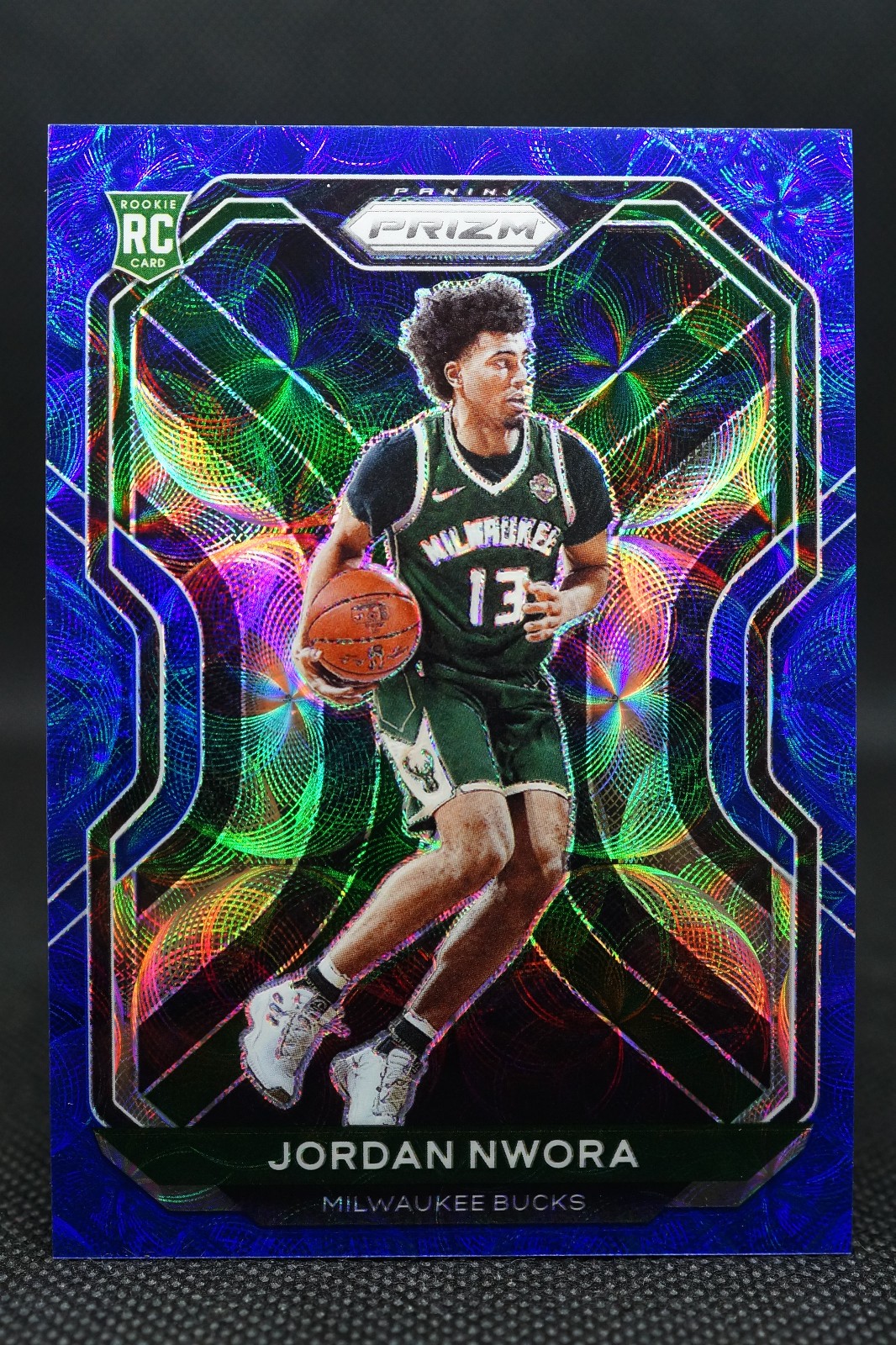 2020-21 Panini Prizm Choice Blue Prizm 45/49 Jordan Nwora #273 Rookie RC