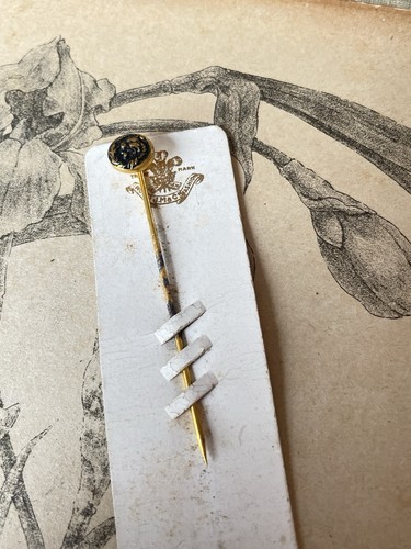 Ancienne épingle à chapeau / cravate en métal doré dragon 1900 - Bild 2 von 3