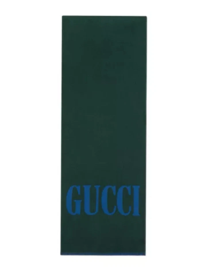 Bufanda larga de lana estilo Gucci para hombre 5255594G74473 Foto 3 de 4