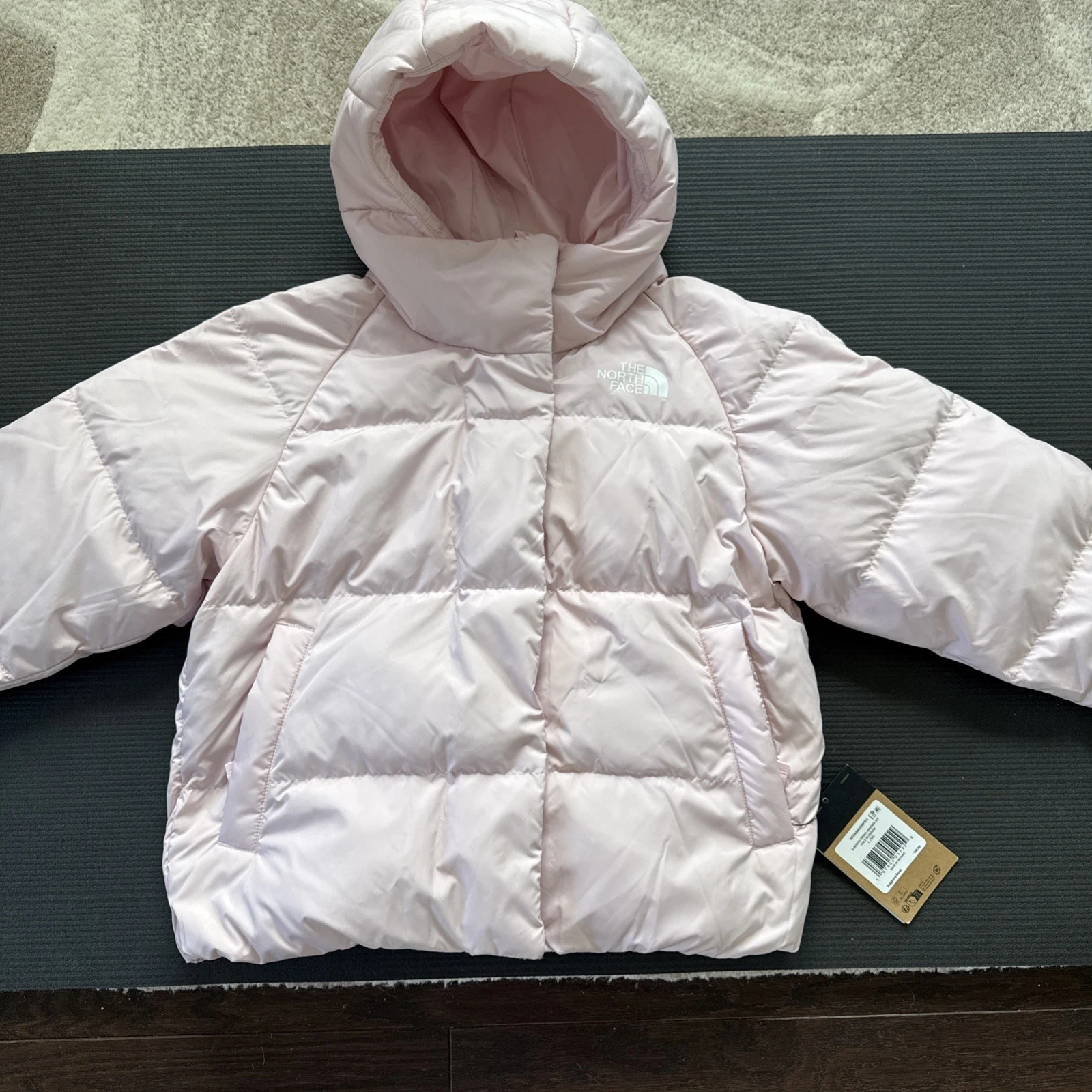 The North Face Girls North Down Hooded Jacket Pale Blossom L 12 Nwt$150