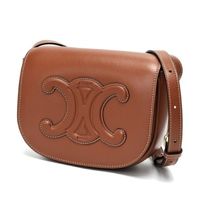 【CELINE】FOLCO BAG●198263DU304LU CELINE Folco Cuir Triomphe Shoulder Bag 198263DU3.04LU