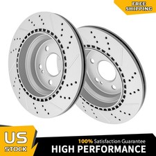 Rear Drilled Brake Rotors for Mercedes-Benz CLS400 E320 E350 E550 GLK250 GLK350