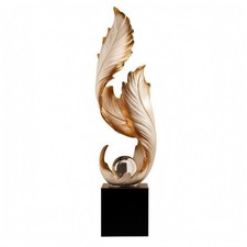 Feder Metallskulptur Geschichtet Feder-Skulptur Naturmotiv