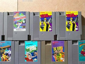 LOT OF 17 Bandai NES Games (Frankenstein Chubby Gilligan Diamond) - CARTS ONLY
