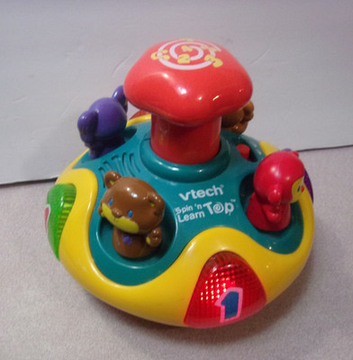 Vtech Spin N  Learn Top - Animals Numbers Sounds Lights And Learning Music