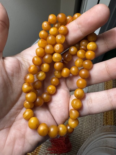 Rare Vintage Natural Baltic Amber Rosary 30 gr. 66 Beads  كهرمان بولندي حر قديم - Bild 6 von 8