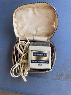 Vintage Craftsman Electric  Shaver - Original Case - Works!