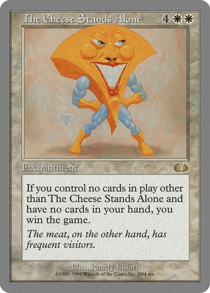 The Cheese Stands Alone - MtG Unglued - R002 NM 1998