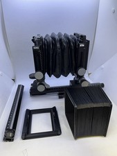 Arca Swiss F-CLASS with , Arca Swiss F-line long bellows, extension rail, and