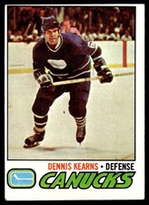 1977-78 Topps Card Hockey Dennis Kearns Vancouver Canucks #175 EX