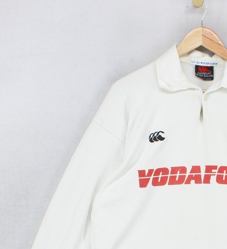 Vintage Canterbury Fiji 1995 Rugby Jersey Mens Size M White Long Sleeve Shirt - Picture 6 of 15