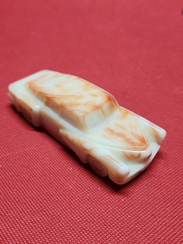 Vintage Boyd Glass Tucker Car Figurine #28 Vanilla Coral Vr Beautiful Color 1994 - Picture 2 of 8