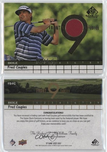 2024 SP Game Used Front 9 Fabrics Fred Couples #F9-FC - Picture 3 of 3