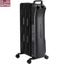 Portable Oil Filled Radiator Heater 1500W Adjustable Quiet Energy Efficient New