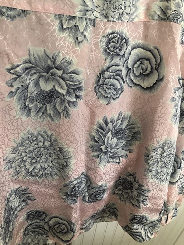 Vintage Pink Tan Jay Vintage Blouse Womens Large Floral Detachable Scarf NWT - Picture 13 of 20
