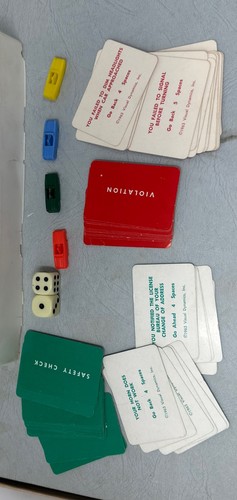 Vintage Driver-Ed 1969 Brettspiel Bt Visual Dynamics selten benutzt - Bild 5 von 20