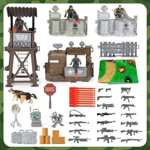 Army Men Action Figures Playset - 70+ PCS Realistic Army Toys - Military Sold... - Picture 6 of 9