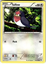 Pokemon Taillow Boundaries Crossed 112/149 Damaged