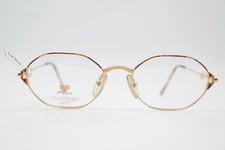 Vintage Eyewear Courreges Paris 87H Gold Multicolored Oval Eyeglass Frame