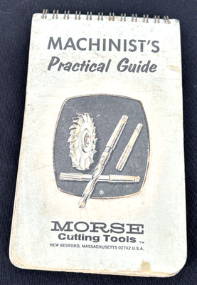Machinist's Practical Guide 1968 Small Flip Booklet Morse Twist Drill Vintage